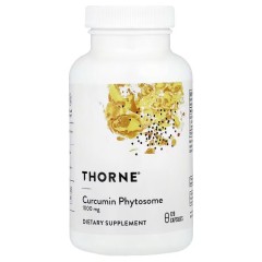 Thorne, фитосома куркумина, 500 мг, 120 капсул (500 мг в 1 капсуле)