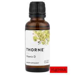 Thorne, витамин D в жидкой форме, 30 мл (1 жидк. унция)