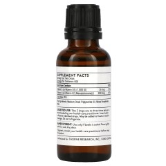 Thorne, витамины D и K2, 25 мкг (1000 МЕ), 30 мл (1 жидк. унция) (УЦЕНКА! Протекла при транспортировке)