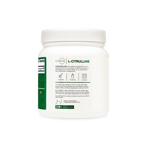 TypeZero, L-цитруллин малат 2:1, 6000 мг, 500 г (83 порций)