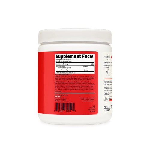 TypeZero, Гуарана в порошке, 250 грамм (8,9 унций)