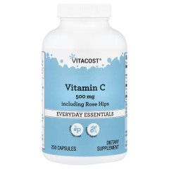 Vitacost, Everyday Essentials, витамин C с шиповником, 250 капсул