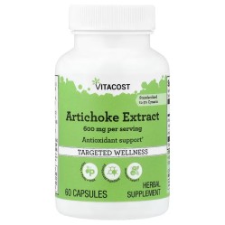 Vitacost, Targeted Wellness, экстракт артишока, 60 капсул (30 порций)
