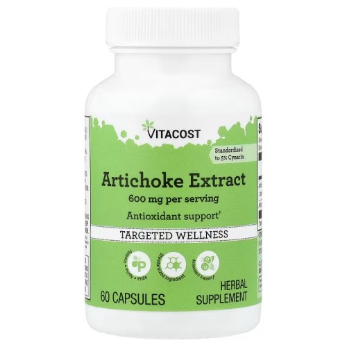 Vitacost, Targeted Wellness, экстракт артишока, 60 капсул (30 порций)