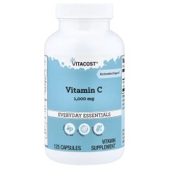Vitacost, Everyday Essentials, витамин С, 1000 мг, 125 капсул