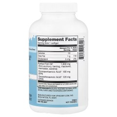Vitacost, Everyday Essentials, рыбий жир с омега-3, натуральный лимонный вкус, 1000 мг, 150 мягких капсул