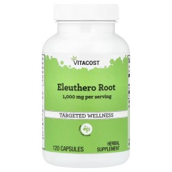 Vitacost, Targeted Wellness, корень элеутерококка, 120 капсул (60 порций)