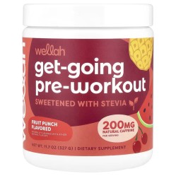 Wellah, Get-Going, Предтренировочный комплекс, Фруктовый пунш, 327 г (30 порций)