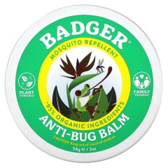 Badger Company, Бальзам с защитой от насекомых с цитронеллой и розмарином, 56 г
