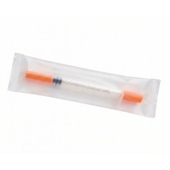 Bioaxing, Одноразовый шприц 1 мл, с тонкой иглой 31G, длиной 6 мм, 10 шт