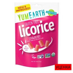 YumEarth, солодка без глютена, клубника, 142 г (5 унций)